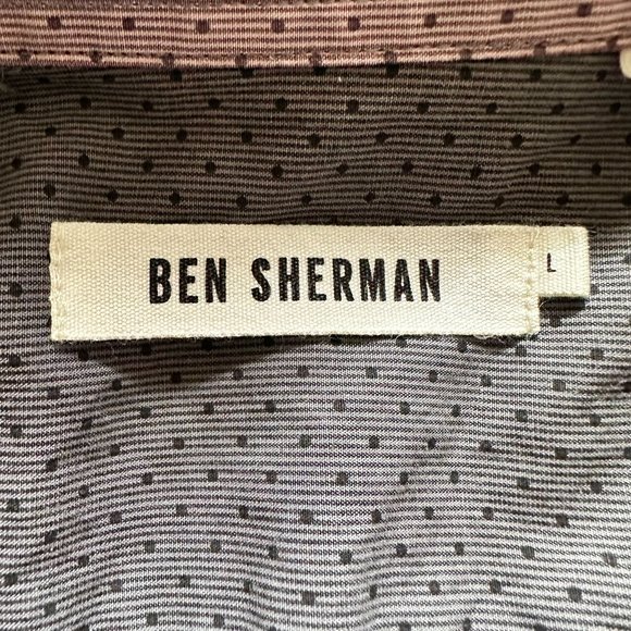 Ben Sherman - Grey Polka Dot Button Down Shirt - Picture 4 of 4